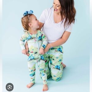 Bums and roses The little engine that could zip up pajamas 2T